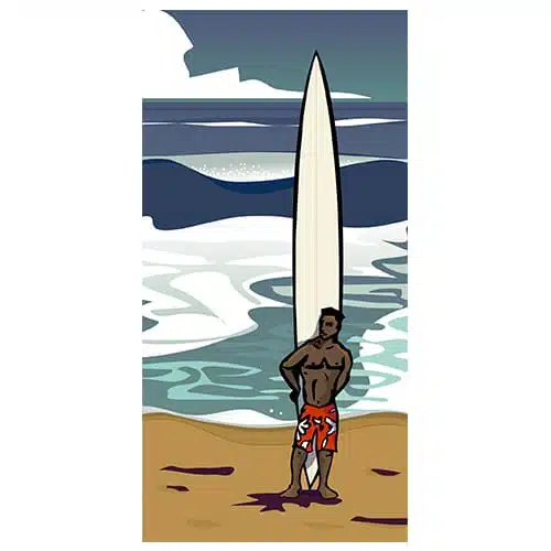 Big Wave Surfer Canvas